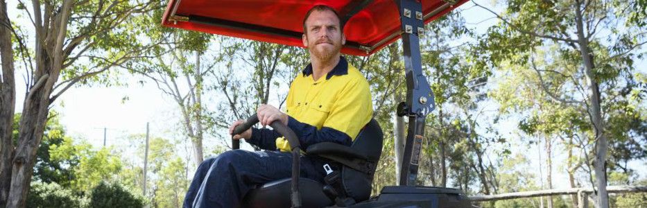 Man with cerebral palsy starts new mowing services business